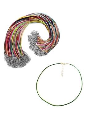 🔴 5 for $10 ONE Green Hemp Rope Necklace for Jewelry Making